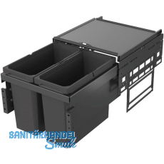 VS ENVI Space Abfalltrennsystem KB 450 mm 2 x 16 Liter Lava VS ENVI Space Abfalltrennsystem KB 450 mm 2 x 16 Liter Lava