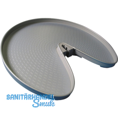 NINKA 3/4-Kreis Schwenkboden ProArc KB 900 mm Kunststoff Alugrau