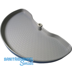 NINKA Halbkreis-Schwenkboden ProArc Kunststoff Alugrau NINKA Halbkreis-Schwenkboden ProArc Kunststoff Alugrau