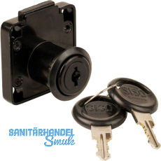 SISO Zylinder Kastenschloss 850 Lade verschiedensperrend, Zamak schwarz