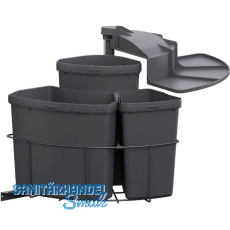 VS ENVI Einbau-Abfallsammler Center 3-fach Lava VS ENVI Einbau-Abfallsammler Center 3-fach Lava