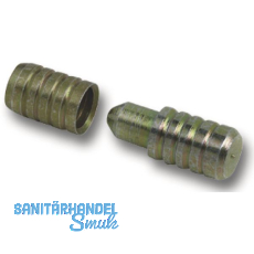 Führungsdübel 2-teilig 8x22 mm Stahl gelb verzinkt Führungsdübel 2-teilig 8x22 mm Stahl gelb verzinkt