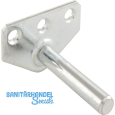 Dreieckplatte mit Tragstift Plattengr��e 45 x 31 mm, � 8 mm, Stahl blau verzinkt