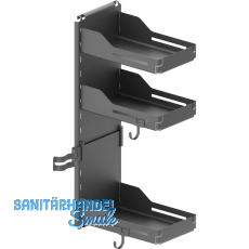 PEKA Putzschrankregal Sesam Standard, Stahlblech Anthrazit