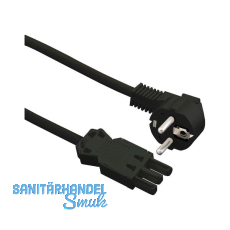 Anschlussleitung Gerätekupplung GST/Winkelstecker 5000 mm schwarz Anschlussleitung Gerätekupplung GST/Winkelstecker 5000 mm schwarz