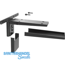 PEKA Massivholz-Tablarträger Pecasa Stahlblech mit Feinstruktur schwarz PEKA Massivholz-Tablarträger Pecasa Stahlblech mit Feinstruktur schwarz