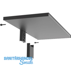 PEKA Metalltablar 550 x 250 mm Pecasa Stahlblech mit Feinstruktur schwarz