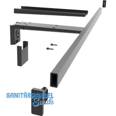 PEKA Kleiderstange 850 mm Pecasa Stahlblech mit Feinstruktur schwarz