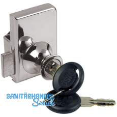 SISO Zylinder Glastürschloss Vetro-Double verschiedensperrend, Zamak verchromt SISO Zylinder Glastürschloss Vetro-Double verschiedensperrend, Zamak verchromt