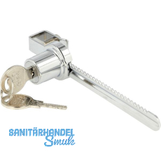 SISO Zylinder Glasschiebetürschloss 750 verschiedensperrend, Stahl verchromt SISO Zylinder Glasschiebetürschloss 750 verschiedensperrend, Stahl verchromt