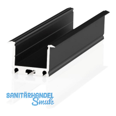 BILTON Aluminium Einbauprofil XT01, schwarz eloxiert, 3000 mm ohne Abdeckung