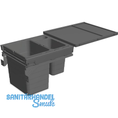 NINKA Abfalltrennsystem Set eins2f�nf/SERVO-DRIVE uno KB 450 mm Dunkelgrau