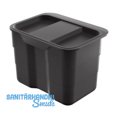 NINKA Einh�nge-Abfallbeh�lter bioBin Kunststoff Dunkelgrau