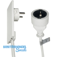 EVOline Plug-Verl�ngerung mit Schukokupplung, Kunststoff wei�