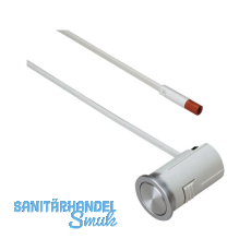 ELEKTRA Druckschalter 230 V, 1-polig, mit 1000 mm Anschlussleitung,alufarbig