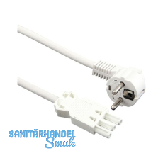 Anschlussleitung Ger�tekupplung GST18/Schukostecker 2000 mm wei�