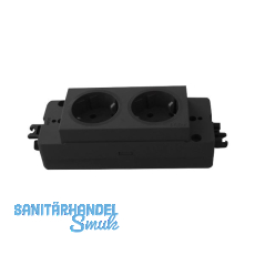 Steckdosenleiste EVOline Express 2 x Schuko, GST, schwarz Steckdosenleiste EVOline Express 2 x Schuko, GST, schwarz