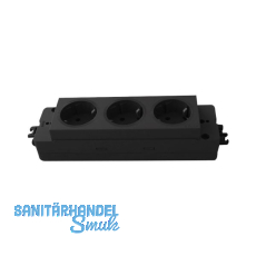 Steckdosenleiste EVOline Express 3 x Schuko, GST, schwarz