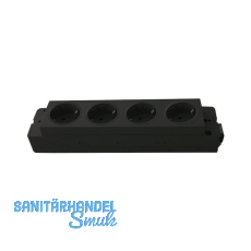 Steckdosenleiste EVOline Express 4 x Schuko, GST, schwarz Steckdosenleiste EVOline Express 4 x Schuko, GST, schwarz