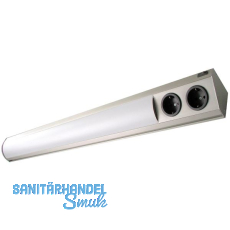 WIPO Unterbauleuchte Corner Compact LED 1160mm mit Steckdose, Edelstahl Effekt