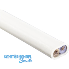Zuleitungskabel 2-polig, 2 x 1,50 / HO3VH-H, L 10 m, wei�