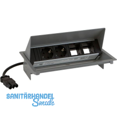 BACHMANN Steckdosenbox Coneo DATA L: 299,1 mm, B: 87,1 mm Alufarbig BACHMANN Steckdosenbox Coneo DATA L: 299,1 mm, B: 87,1 mm Alufarbig