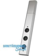 WIPO Steckdosenleiste Power-Turm 2, 2 Schukosteckdosen, Edelstahl