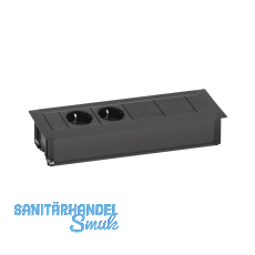 EVOline Frame-Dock Data Einbau Steckdosenleiste, schwarz