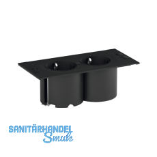 BACHMANN Steckdosenelement DUE 2xSchuko schwarz ohne Abdeckung BACHMANN Steckdosenelement DUE 2xSchuko schwarz ohne Abdeckung