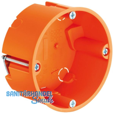 Hohlwanddose, Tiefe 35 mm, ø 68 mm, orange Hohlwanddose, Tiefe 35 mm, ø 68 mm, orange