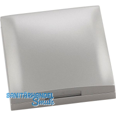 BERKER Integro Flow/Pure Rahmen 1-fach mit Klappdeckel Edelstahl Effekt