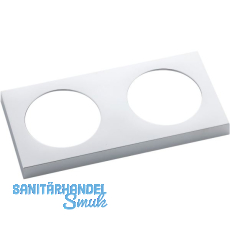 BERKER Integro Pure Rahmen 2-fach chrom matt galvanisiert