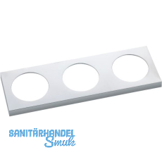 BERKER Integro Pure Rahmen 3-fach chrom matt galvanisiert