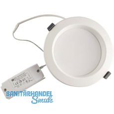 MCLED Einbauleuchte Faro IP44 10W 3000K � 113mm wei�