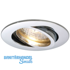 Deckeneinbauleuchte Rund H 230 V, max. 50 Watt, � 88 mm, verchromt