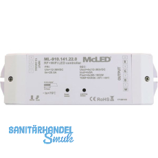 MCLED RF Empfänger mit Wifi für Mono-, Duo-, und RGBW LED 12-36 V/DC MCLED RF Empfänger mit Wifi für Mono-, Duo-, und RGBW LED 12-36 V/DC
