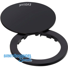 EVOline One Abdeckring mit Drehdeckel schwarz