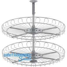 VS COR Wheel Eckschrank-Drehboden 4/4-Kreis 720 mm Classic Silber