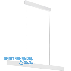EGLO Hängeleuchte Climene Pro 19,8 W 1180 mm Aluminium weiß strukturiert EGLO Hängeleuchte Climene Pro 19,8 W 1180 mm Aluminium weiß strukturiert