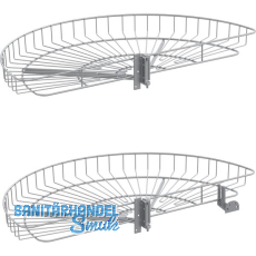 VS COR Wheel Eckschrank-Drehboden 2/4-Kreis Set Classic 750 mm Silber VS COR Wheel Eckschrank-Drehboden 2/4-Kreis Set Classic 750 mm Silber