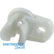 Befestigungsclip mit Lasche Kunststoff Silber Befestigungsclip mit Lasche Kunststoff Silber