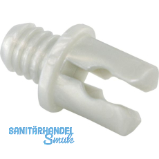 Befestigungsclip mit Dübel Kunststoff Silber Befestigungsclip mit Dübel Kunststoff Silber