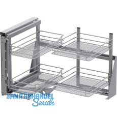 VS COR Fold Eckauszug Set Saphir KB 900 mm links Silber VS COR Fold Eckauszug Set Saphir KB 900 mm links Silber