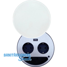 WIPO Steckdosenelement Smile Schuko, USB-Charger, wei�