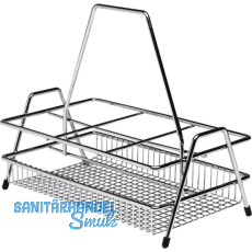 VS Flaschentr�ger Stahldraht Silber