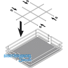 VS TAL Larder Einteilung Saphir KB 300 mm Silber VS TAL Larder Einteilung Saphir KB 300 mm Silber