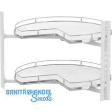 VS COR Wheel Pro Eckschrank-Drehboden 3/4-Kreis KB 900 mm Premea Wei�/chrom