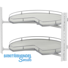 VS COR Wheel Pro Eckschrank-Drehboden 3/4-Kreis KB 900 mm Premea Hellgrau/Silber VS COR Wheel Pro Eckschrank-Drehboden 3/4-Kreis KB 900 mm Premea Hellgrau/Silber