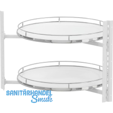 VS COR Wheel Pro Eckschrank-Drehboden Premea 4/4-Kreis KB 900 mm Weiß/chrom VS COR Wheel Pro Eckschrank-Drehboden Premea 4/4-Kreis KB 900 mm Weiß/chrom