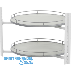 VS COR Wheel Pro Eckschrank-Drehboden Premea 4/4-Kreis KB 900 mm Hellgrau/Silber VS COR Wheel Pro Eckschrank-Drehboden Premea 4/4-Kreis KB 900 mm Hellgrau/Silber